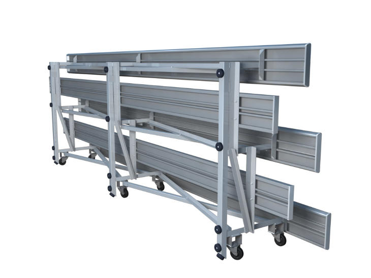 Tip N Roll Aluminum Bleachers