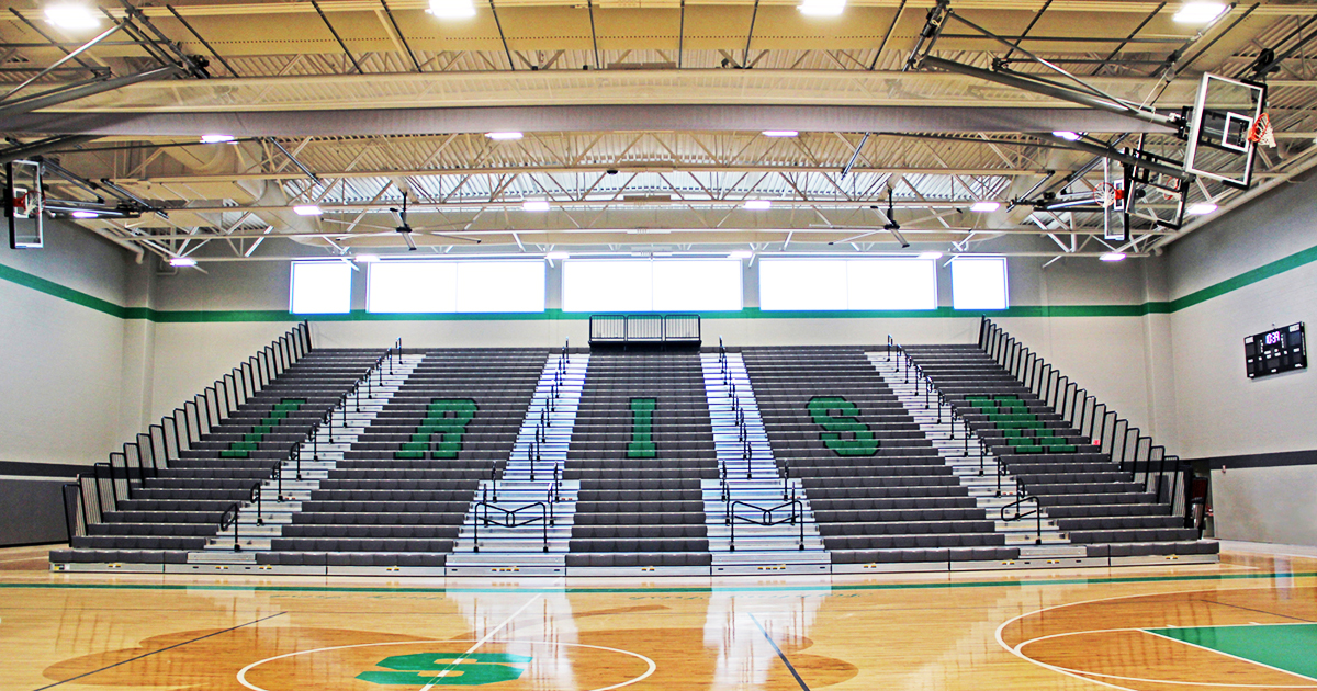 Seneca High School Retractable Bleachers and Sports Equipment