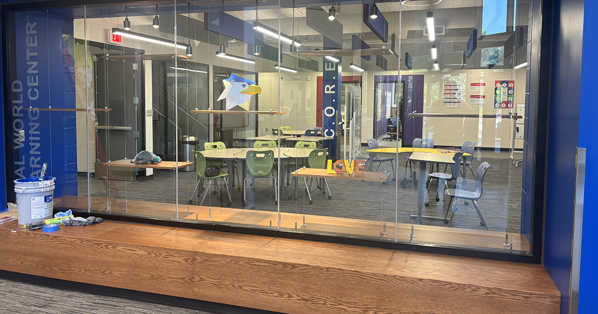 Hickman Mills School District New Millwork in Classrooms, Reception desk, Coffee Shop & Display Case