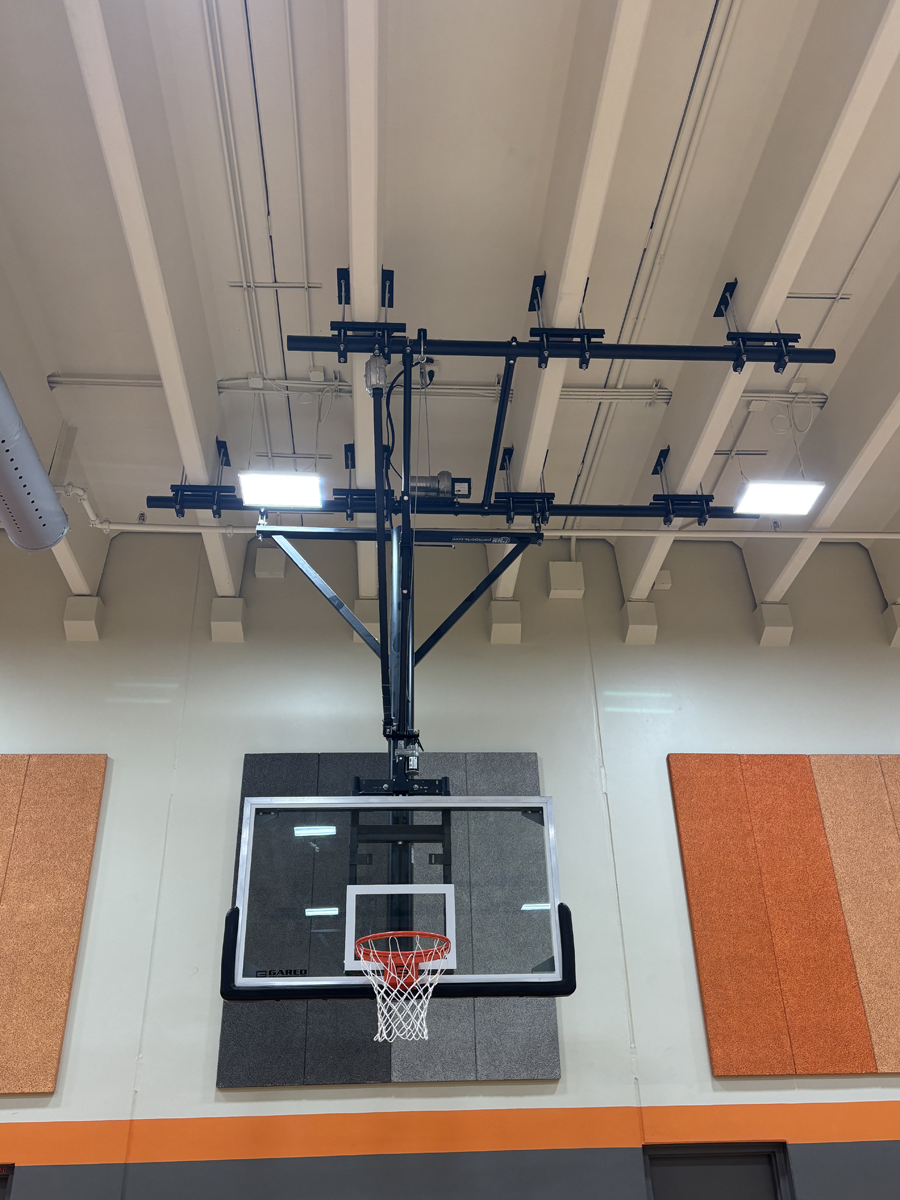 Custom Suspended Basketball Units  Fort Calhoun Elementary Athletics in Nebraska