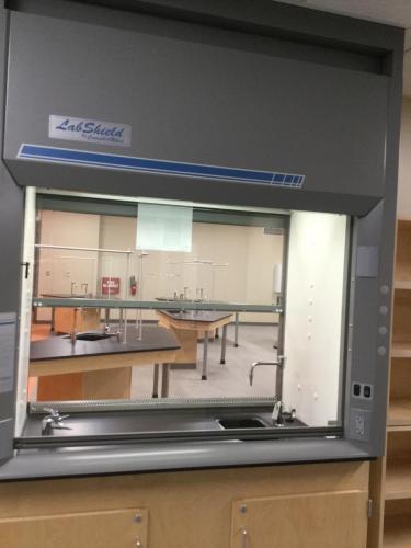 Custom Laboratory Casework with Epoxy Resin Countertops at West Chicago High School