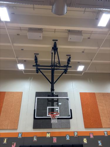 Custom Suspended Basketball Units Fort Calhoun Elementary Athletics in Nebraska