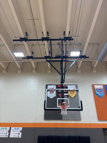 Custom Suspended Basketball Units Fort Calhoun Elementary Athletics in Nebraska